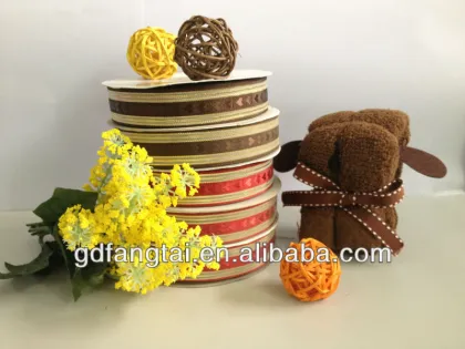 colorful glitter print organza ribbon