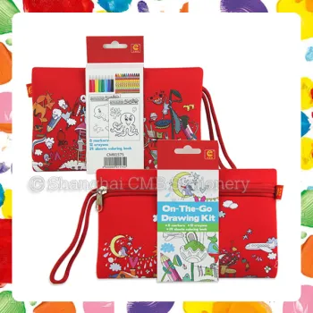 Non-toxic Waterproof Large Pencil Case with Painting Tool for Kids Painting