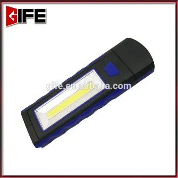 Adjustable Pivoting Head Portable LED+3W COB Working Flashlight