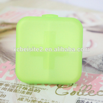 Q1095 Portable four cross lattice sealing kits cute pill case