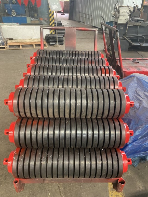 Automatic Parallel Rubber Idler Rollers for Conveyor Belt Replacement from