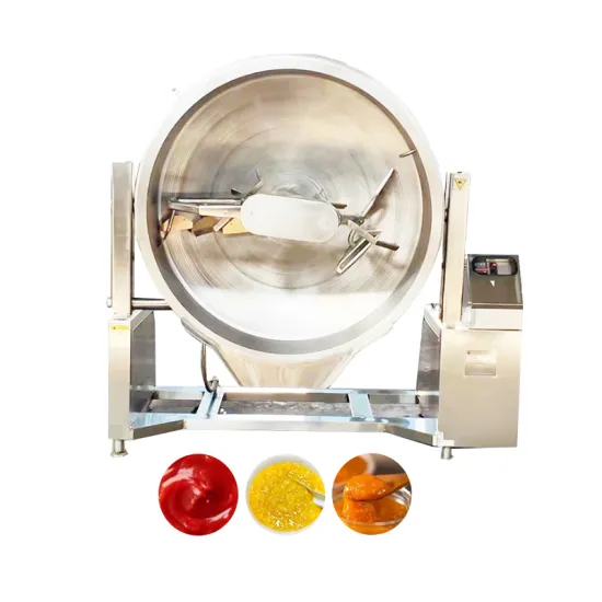 Electric Thermal Oil Sauce Cooking Mixer with Jacketed Kettle and Stirrer