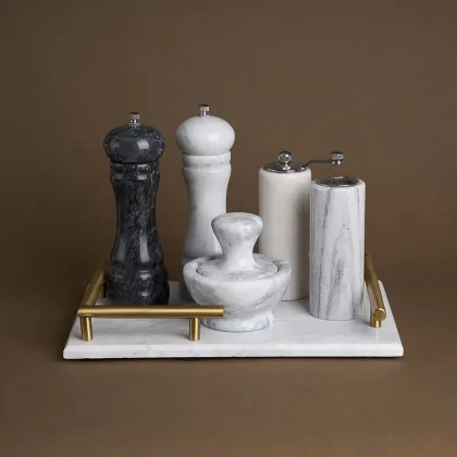 Factory Direct Marble Pepper Mill & Salt Grinder: Your Ultimate Kitchen Utensil Companion