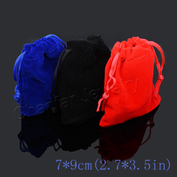 OEM,ODM welcome jewelry packing velvet pouch 7*9cm ,packing bags drawstring gift bags &pouch