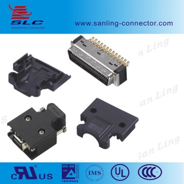 High quality 1.27mm HP CN Solder type male straight scsi connector