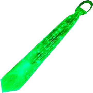 Luminous LED Neck Ties for Party Rave - Glowing Fiber Optic Light-Up Necktie