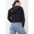 Frauen lässig Velvet Langarm Zipper Hoodies