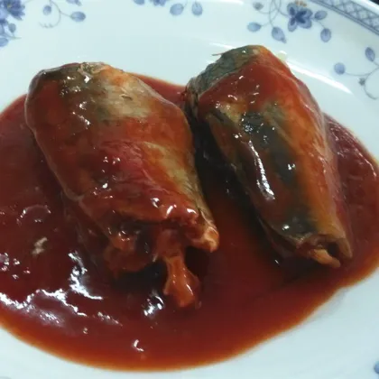 Mackerel Fish In Tomato Chili Lithography Can