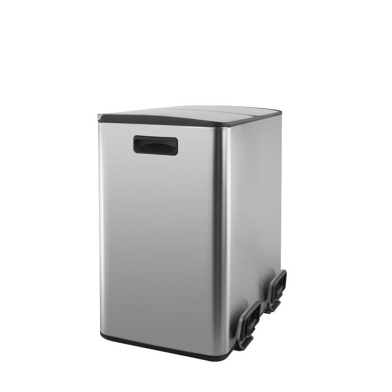 large capacity steel trash can