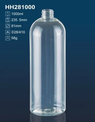Wholesale 1000ml Plastic Clear PET Pump nourishing shampoo bottle