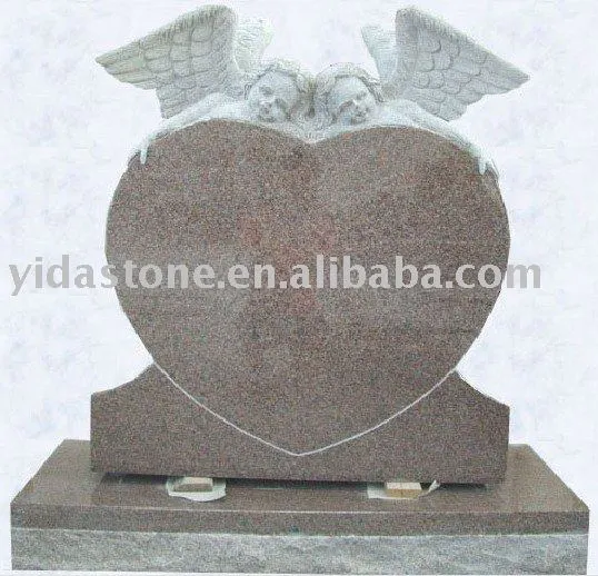 Red granite monument