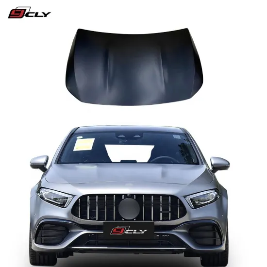 CLY Car Bumper Bonnet for 2019+ Mercedes A Class W177 Facelift A45 AMG Aluminum Engine Hood