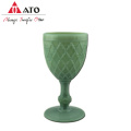 ATO Green coloured retro wine water glass cup