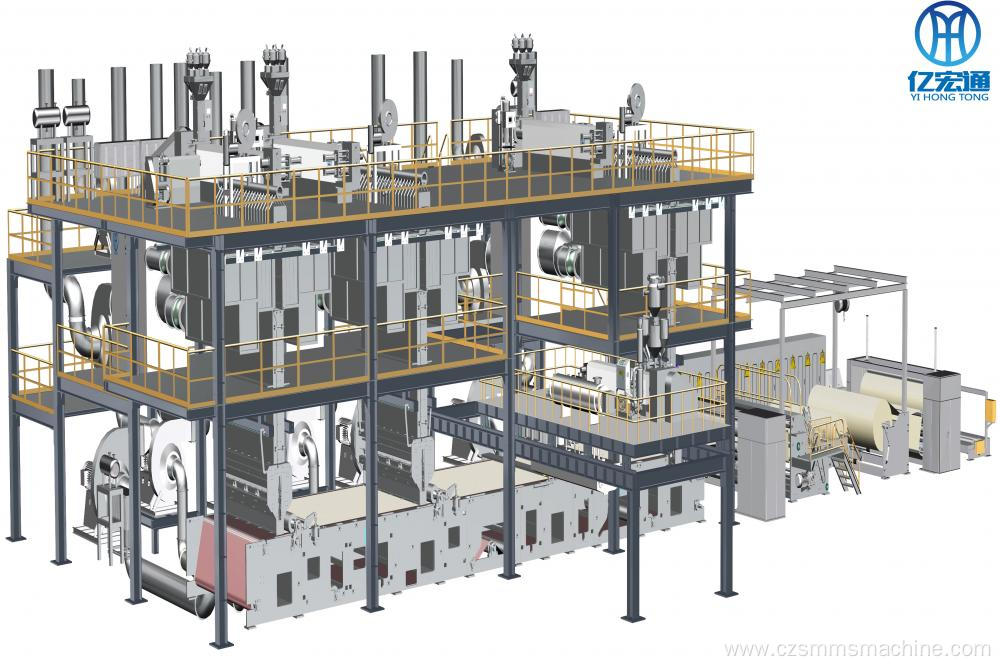 smms Pp Spunbond non woven meltblown machine