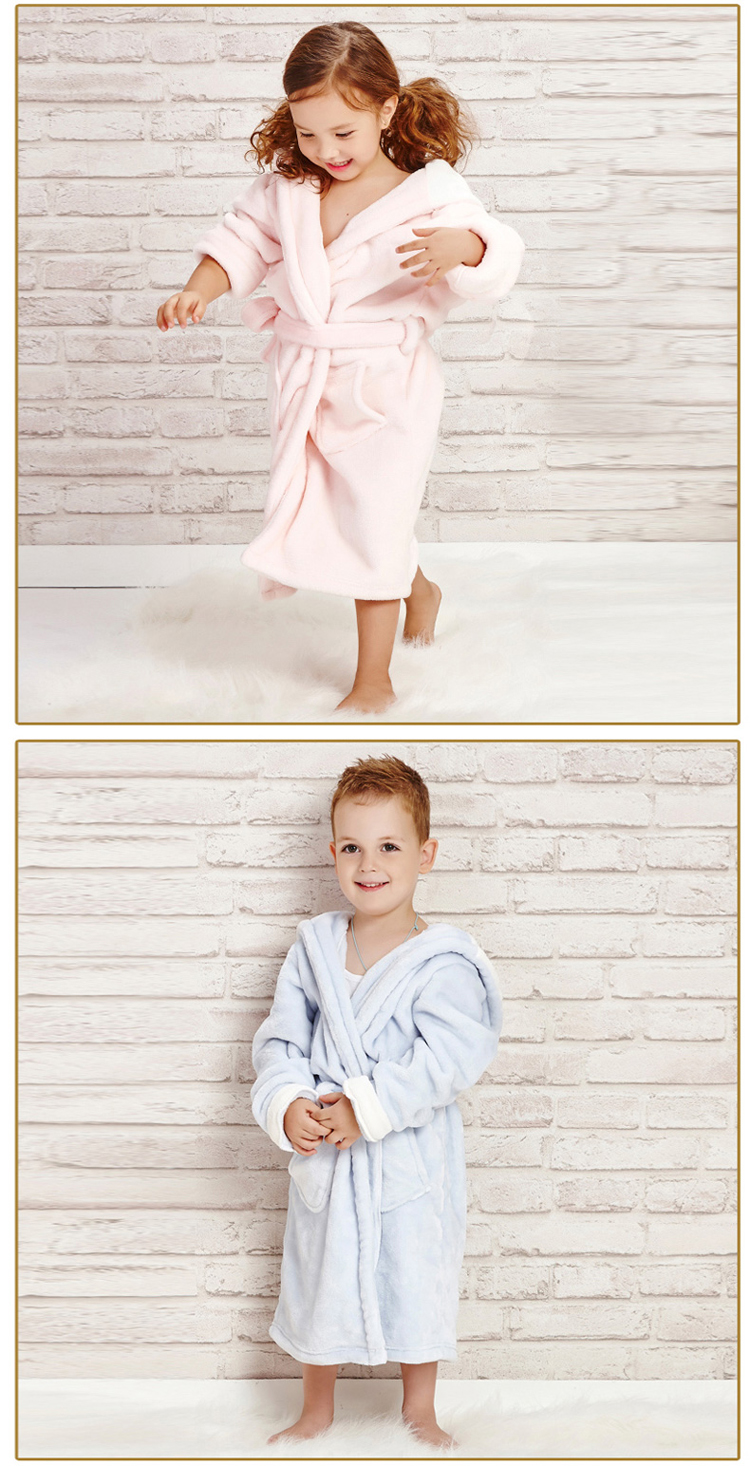 unisex kids bathrobe 