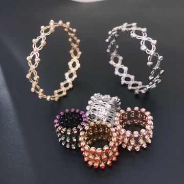 Bracciale ad anello telescopico a doppio utilizzo femminile - bracciale di gioielli di moda regalo
