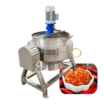 Automatic Industrial Gas Electric Cooking Mixer with Jacketed Kettle