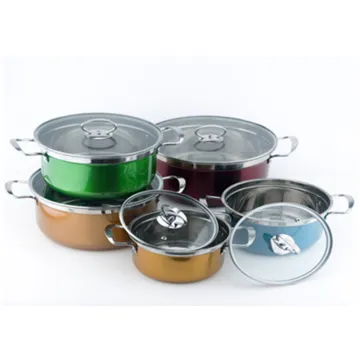 Colorful Korean Style Stainless Steel Cookware Set