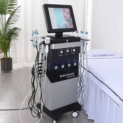 Oxygen and Hydrogen Bubble Skin Cleansing and Moisturizing Hydrofacial Beauty Machine