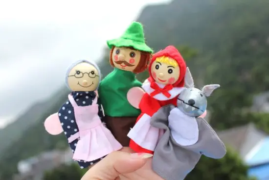 Little Red Riding Hood Christmas Animal Finger Puppet