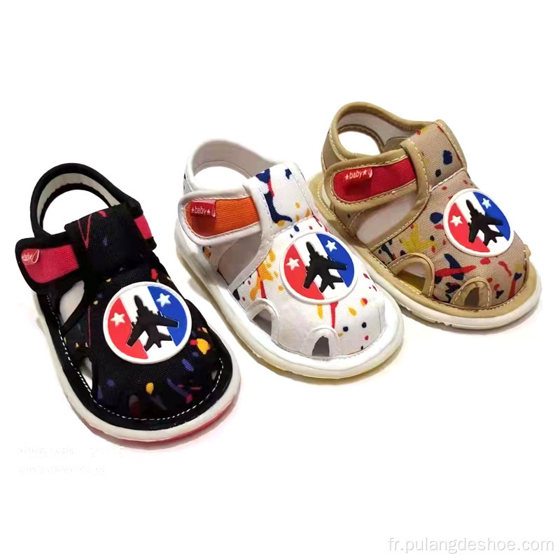 Whosales chaussures bébé garçons sandales avec son