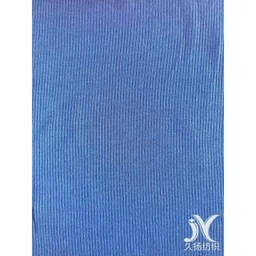 Rayon Span Blue Rib Stoff