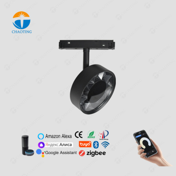 48V 20Mm Smart 9W CRI 90 RA COB Indoor Rail Installation Magnetic LED Spot Lamp