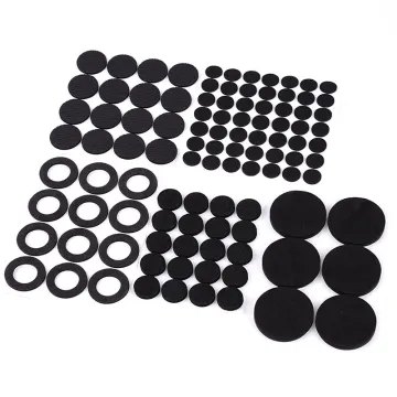 Round Black Non-Slip EVA Mat with Silicone Cushion for Furniture