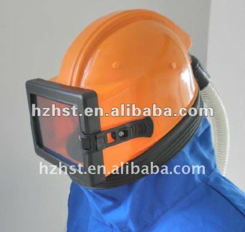 Sandblasting protection helmet