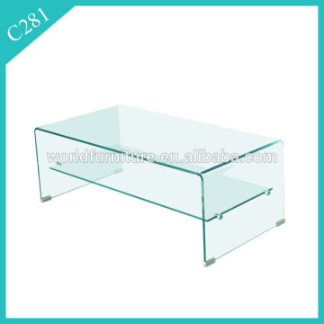 cheap tempered glass coffee table hot bend glass coffee table