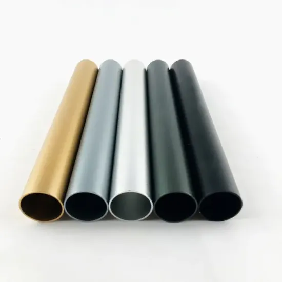 gold black red blue hollow round Anodized aluminum tube