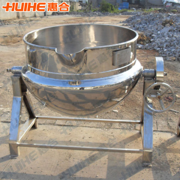 tilting agitation boiling kettle for paste and sauce