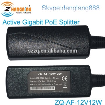 802.3af 802.3at Active Gigabit PoE Splitter 12v 12w