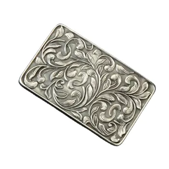925 Sterling Silver Handmade Men's Fashion Buckle for Belt - Customized High Quality 3.8cm