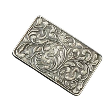 925 Sterling Silver Handmade Men's Fashion Buckle for Belt - Customized High Quality 3.8cm