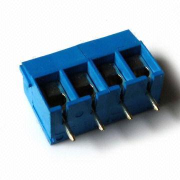 Terminal Block with 5.0mm Pitch and 500M Ohms/500V DC Insulation Resistance