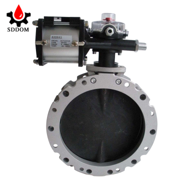 Brass DN200 Flange Lug Electric Cast Steel Pneumatic Wafer Type Butterfly Valve with Butterfly Handles and Ball Actuator