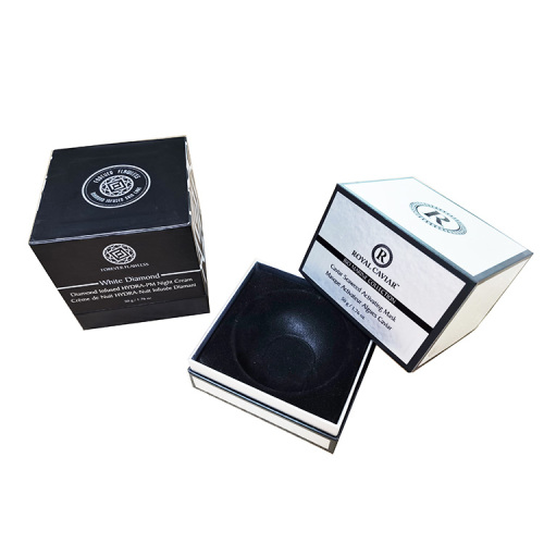 Silver foil Skin care Paper Cardboard Gift Box