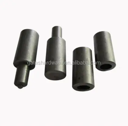 Gate hinge weld on hinge bullet barrel hinge