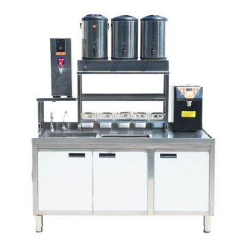 Custom Stainless Steel Milk Tea Juice Shop Counter