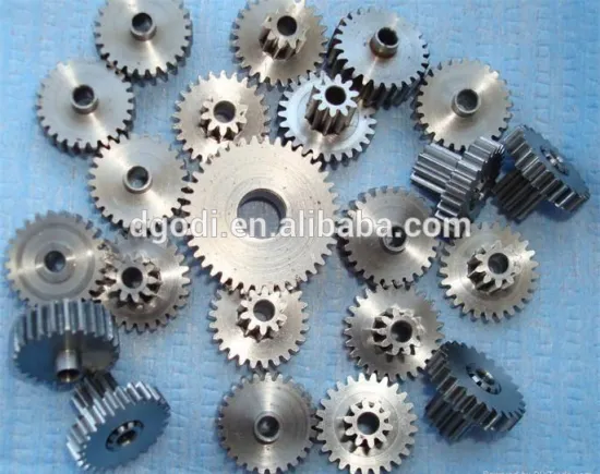 Custom different double spur steel gear for paper shredder