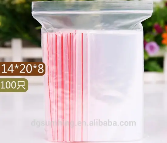 Ziplock Plastic Bags for Jewelry Gift Card Candy