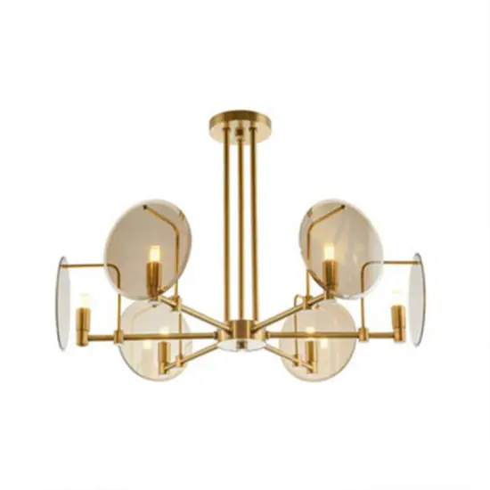 INSHINE Brass Flat Hanging Pendant Light
