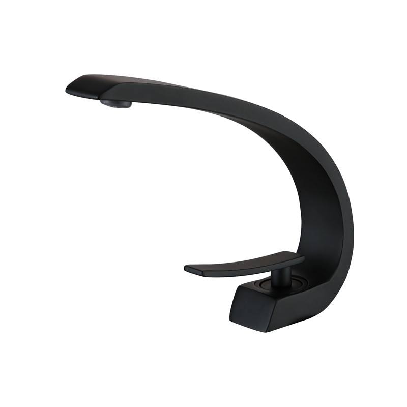 위생 도자기 뜨거운 차가운 황동 크롬 단일 핸들 욕실 세면대 탭 수도꼭지