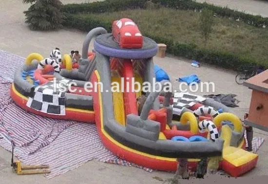 jumping inflatable water slide