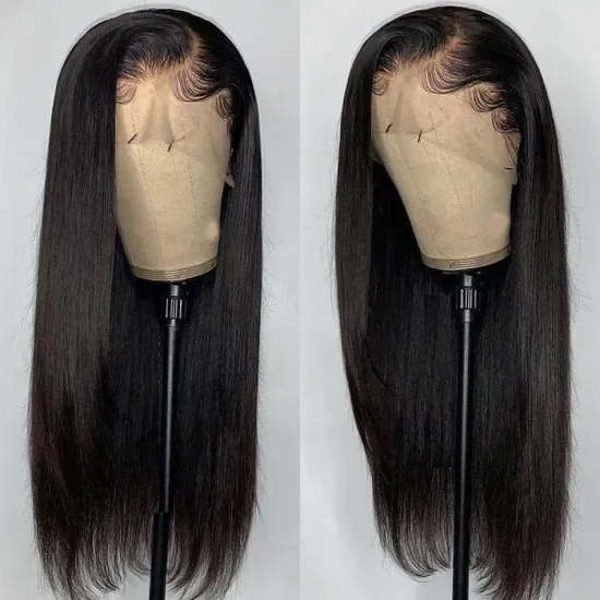 Ready to Ship Brazilian Hair HD Straight Lace Front Wig,Virgin Cuticle Aligned Human Hair Pre Pluck 360 Lace Frontal Wig Vendors