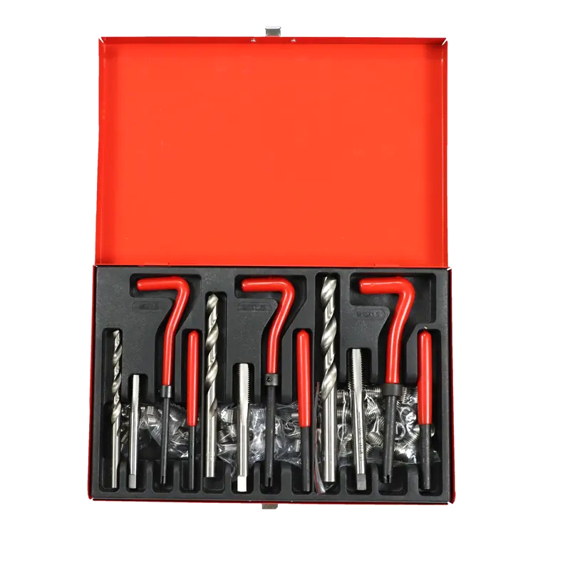 131-Piece Metric Thread Repair Tool Kit with Tap Iron Socket Wrench
