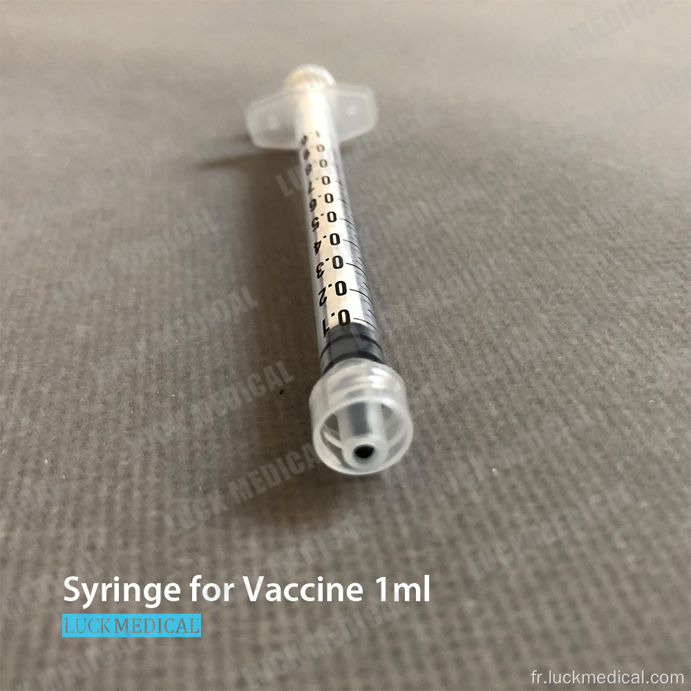 Seringues jetables pour vaccins 1 ml