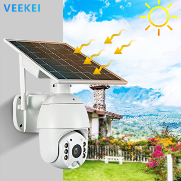 Veekei Solar 3G Hidden Street Light met Outdoor CCTV Surveillance, Battery IP Camera 4G SIM