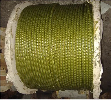 Ungalvanized Steel Wire Rope with Golden Color